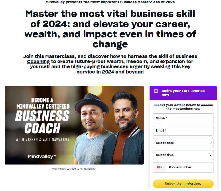 "Business Coaching” With Vishen Lakhiani & Ajit Nawalkha