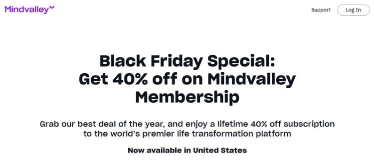 Mindvalley Black Friday