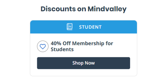 Mindvalley Student Discount