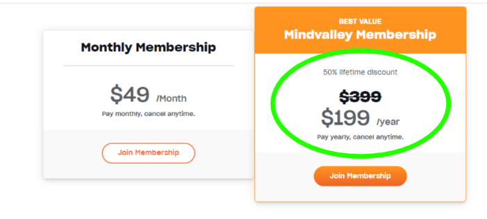 Mindvalley At $199/year