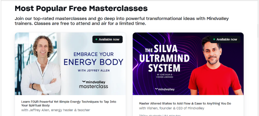 Mindvalley Free Courses 