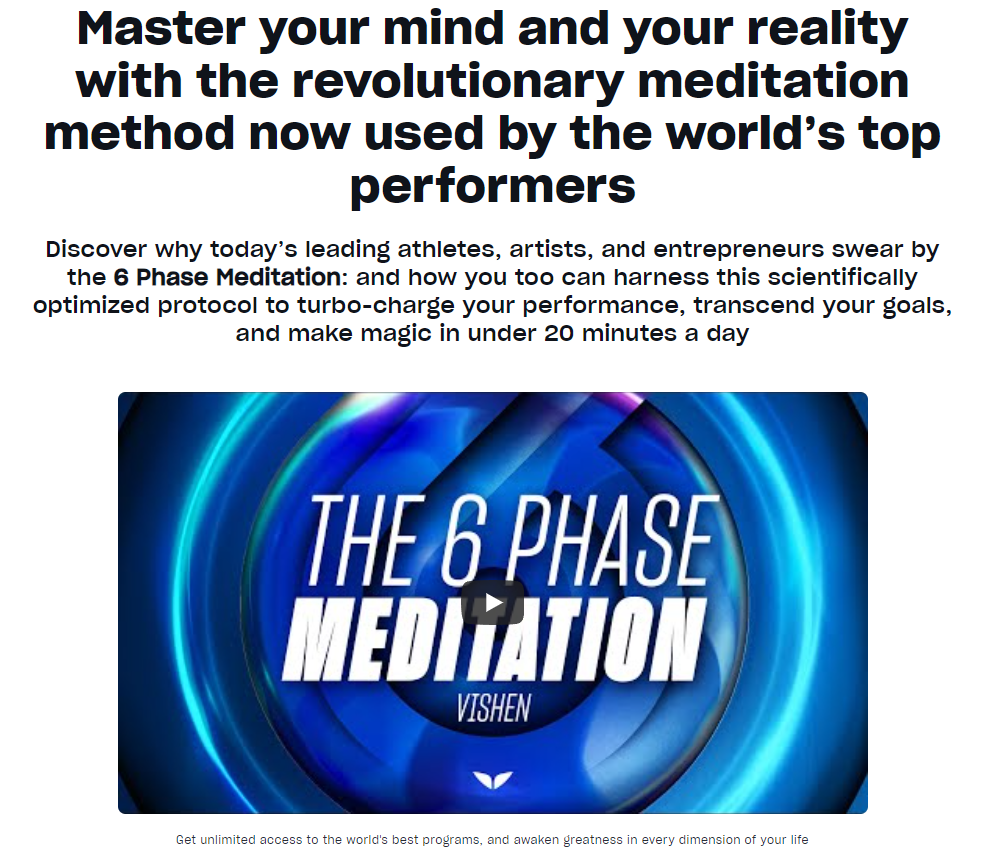 The 6-Phase Meditation