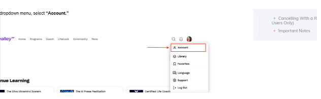 Navigate to Account Settings