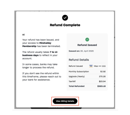 Refund Complete 