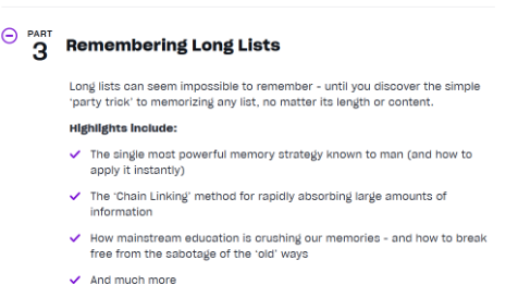 Remembering Lists