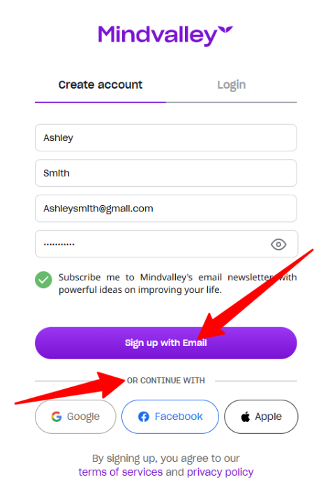 Sign Up For Mindvalley