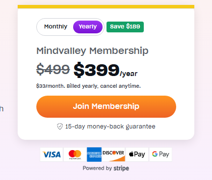 Mindvalley Membership Annual Savings - $189 Mindvalley Membership Annual Savings - $189